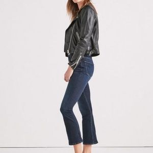 Lucky Brand Core Black Moto Leather Biker Jacket